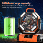 Portable Oscillating Fan with Remote Control
