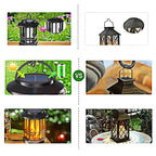 Waterproof Outdoor Solar Flame Lantern Light