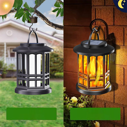 Waterproof Outdoor Solar Flame Lantern Light