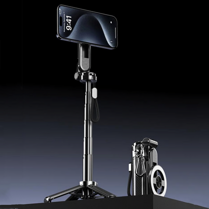 🔥4-in-1 Multifunctional 360° Rotation Magnetic Selfie Stick