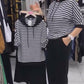 Women's Striped Top & Solid Pants Set