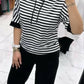Women's Striped Top & Solid Pants Set