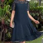 🔥Hot Sale🔥Women's Layered Mesh A-Line Midi Dress