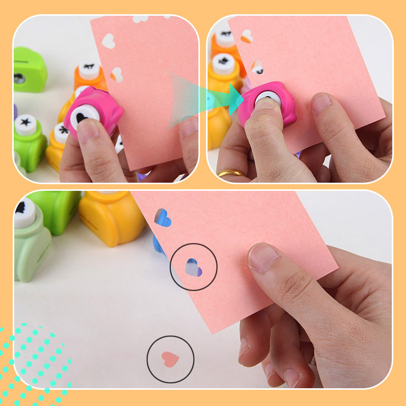 🔥 DIY Paper Punch Set For Children – Create Fun Shapes (stars/hearts/animals) For Crafts and Scrapbooking 🧒✨