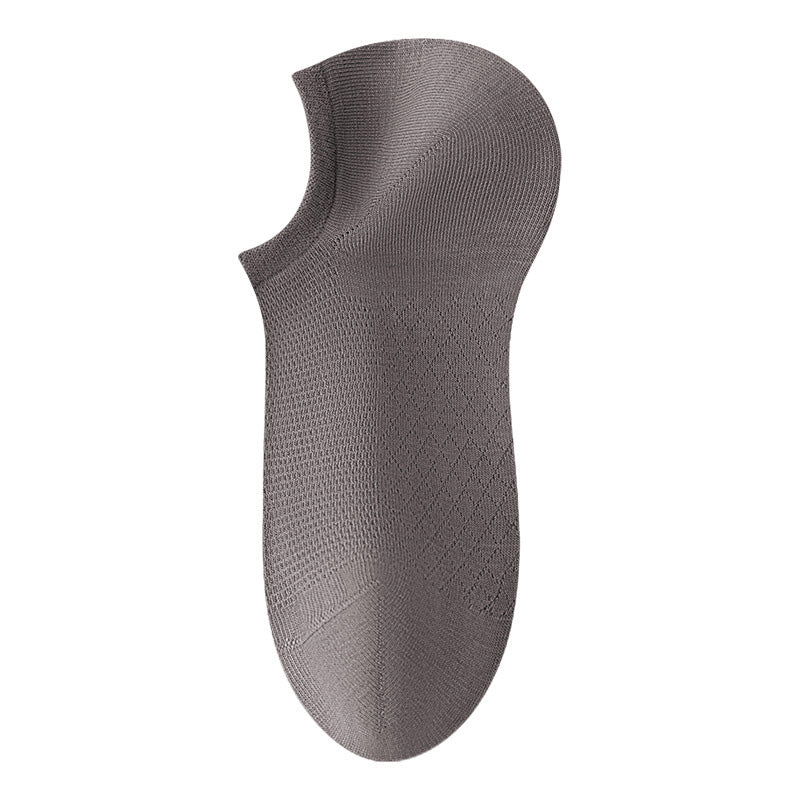 Men's Solid Color Mesh Breathable Socks