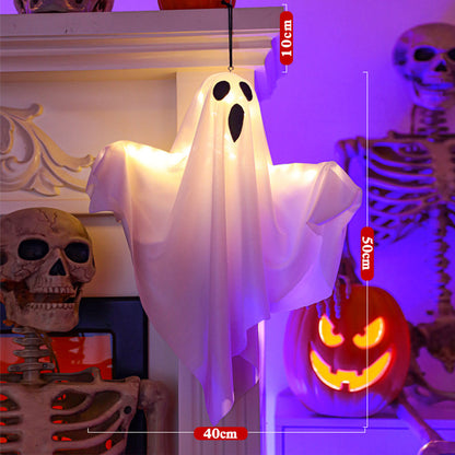 Glowing Ghost Chandelier for Halloween Party Decor