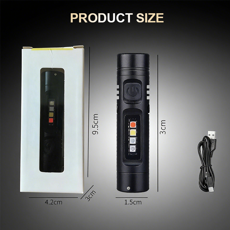 💥Multi-Functional Aluminum Alloy Mini Flashlight