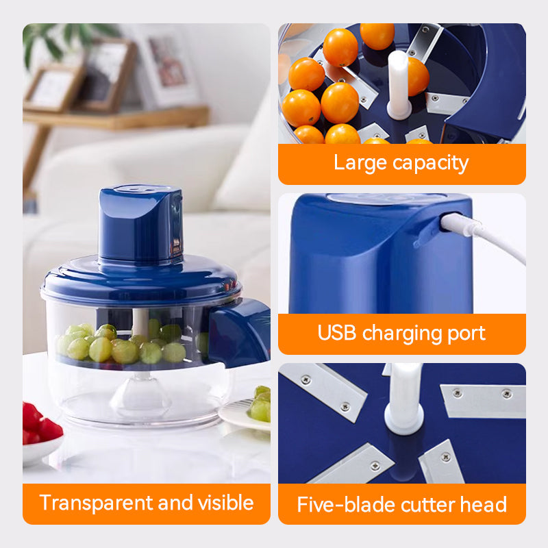 Transparent Electric Fruit and Vegetable Peeler🍇🧄