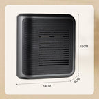 800W Wall Outlet Space Heater - Adjustable Thermostat with 4 Timer Settings & Overheat Protection for Office/Bedroom 🕒🌡️