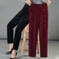 Women's High Waist Corduroy Warm Pants