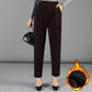 Women's High Waist Corduroy Warm Pants