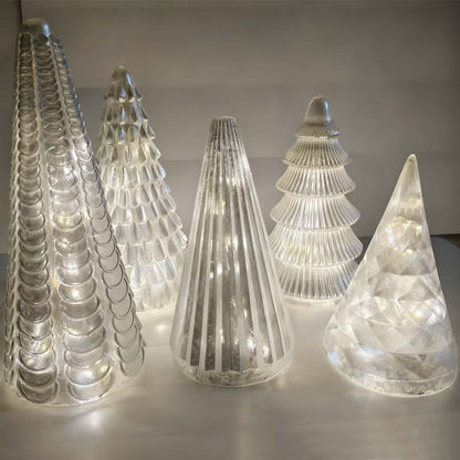 5-Piece Decorative Lighted Resin Trees Set🎄✨