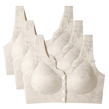 Comfort Front-Clasp & Wire-Free Seamless Bra