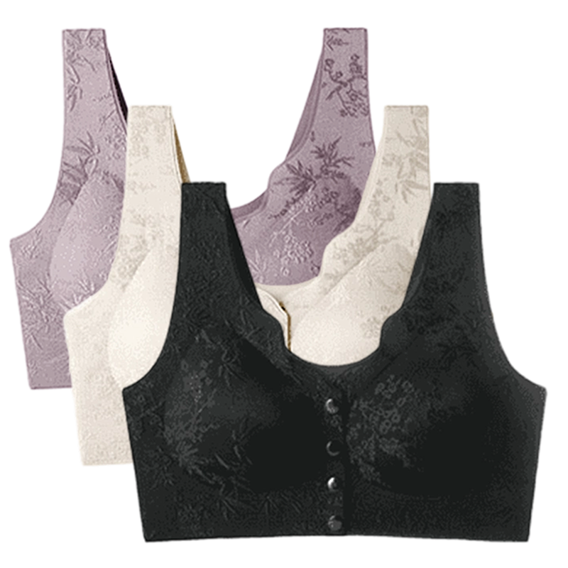 Comfort Front-Clasp & Wire-Free Seamless Bra