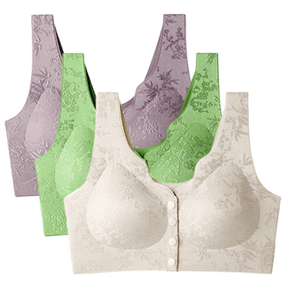 Comfort Front-Clasp & Wire-Free Seamless Bra