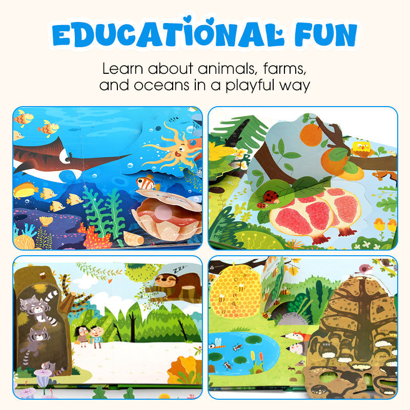 ✨【Kids’ Interactive 3D Pop-Up Book Set】✨
