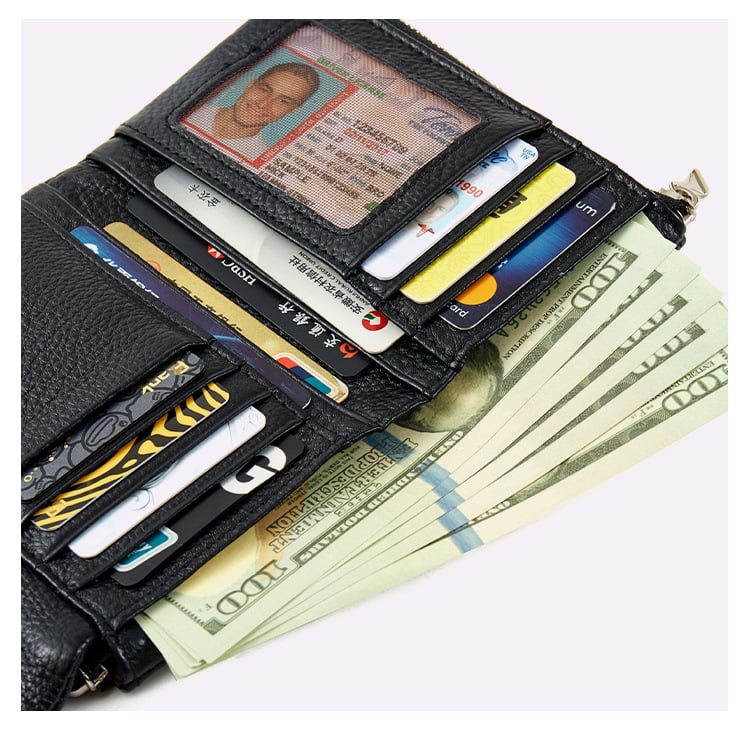 ⏰ Unisex Wallet Made Of Pebble Leather 🔥