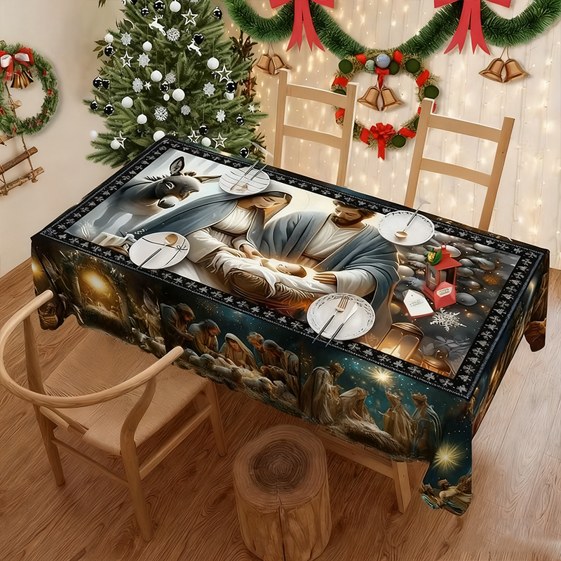 🎁Stylish Christmas Printed Tablecloth🔥