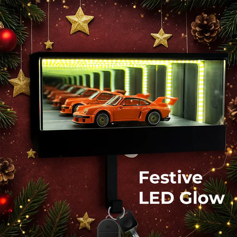 🔥Infinity Mirror LED Garage Key Holder