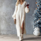✨ Elegant High-quality Plush Dress For Women, With a Side Slit ✨