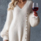 ✨ Elegant High-quality Plush Dress For Women, With a Side Slit ✨