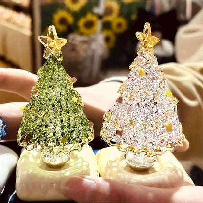 Handmade Glass Rotatable Christmas Tree Ornaments