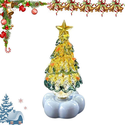 Handmade Glass Rotatable Christmas Tree Ornaments