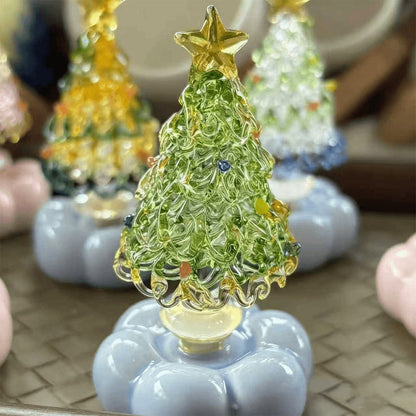 Handmade Glass Rotatable Christmas Tree Ornaments