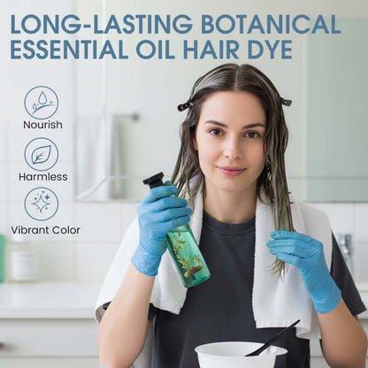 🌿Long-Lasting Botanical Essential Oil Hair Dye|Buy 1 Get 1 Free🎁