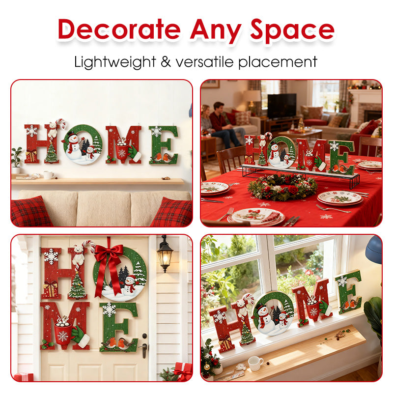 🎄⛄Christmas Wooden Wall Decor Letter Sign - HOME/JOY