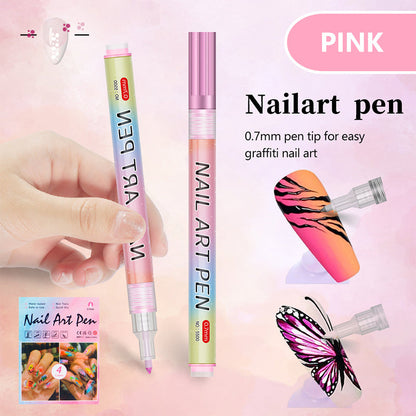 🎁Christmas Gift🎄12-Color Professional Nail Art Pen Set