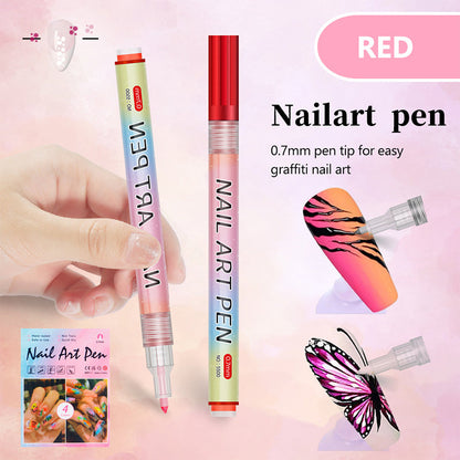 🎁Christmas Gift🎄12-Color Professional Nail Art Pen Set