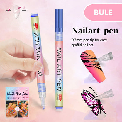 🎁Christmas Gift🎄12-Color Professional Nail Art Pen Set