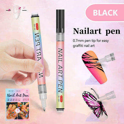 🎁Christmas Gift🎄12-Color Professional Nail Art Pen Set