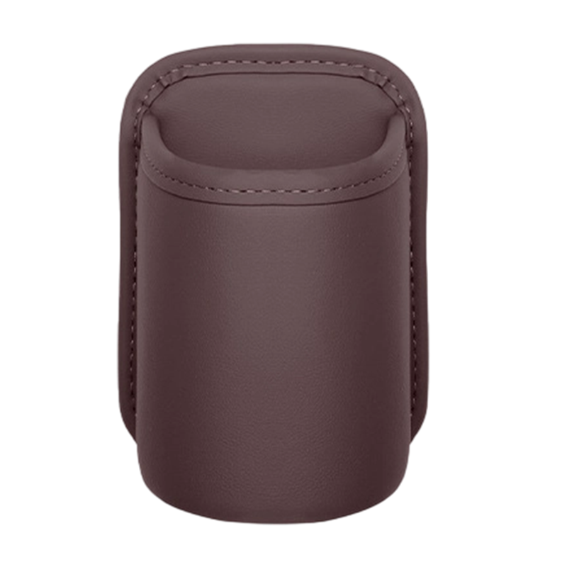 🚗🧺Clip-On PU Leather Car Cup Holder & Organizer