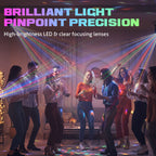 🎉Multi-Beam LED Atmosphere Light – 16 Colors, Remote Control & Easy Installation📦