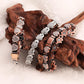 Women's Dazzling Heart-Shaped Magnetic Copper Bracelets