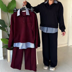 Women's Casual Long-Sleeve Top and Pants 2-Piece Set🔥