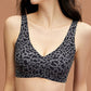 Stylish Leopard Pattern Breathable Everyday Bra