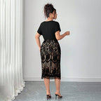 Women's Casual Fashion V-Neck Dress