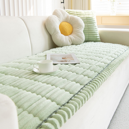 Quilted Corduroy Non-Slip Sofa Cushion