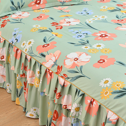 🛏️ 3-Piece Ruffled Bed Skirt Set – Elegant Design, Easy Fit & Complete Coverage 🛌