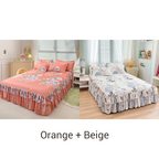 🛏️ 3-Piece Ruffled Bed Skirt Set – Elegant Design, Easy Fit & Complete Coverage 🛌