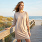 Women's Crew Neck Casual Loose T-Shirt Dress