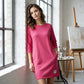 Women's Crew Neck Casual Loose T-Shirt Dress