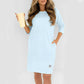 Women's Crew Neck Casual Loose T-Shirt Dress