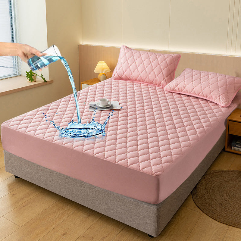 🌤️🛏️Waterproof Quilted Mattress Cover & Pillowcases Set