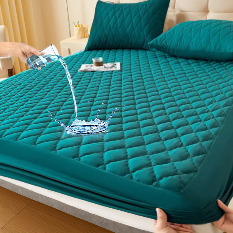 🌤️🛏️Waterproof Quilted Mattress Cover & Pillowcases Set