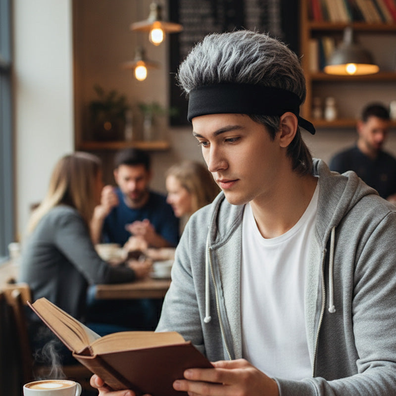 🧢Unisex Hip-Hop Wig Hat – Grunge Style, Soft & Comfortable Fit for Parties, Cosplay and Costumes ✨