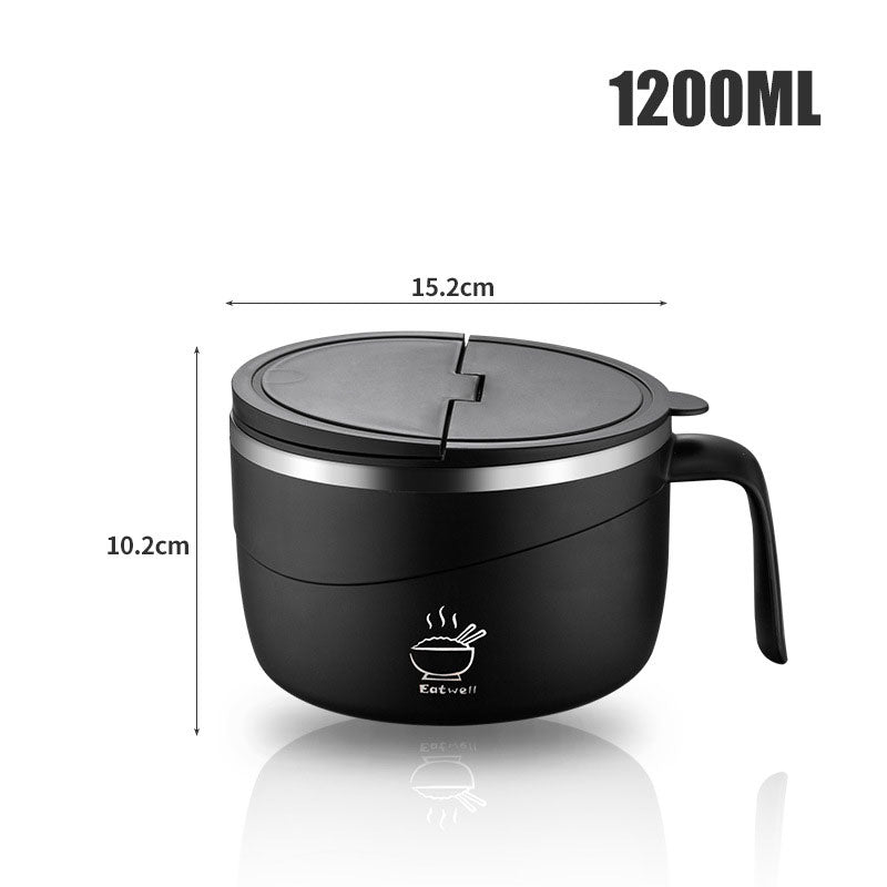 🔥304 Stainless Steel Insulated Ramen Bowl